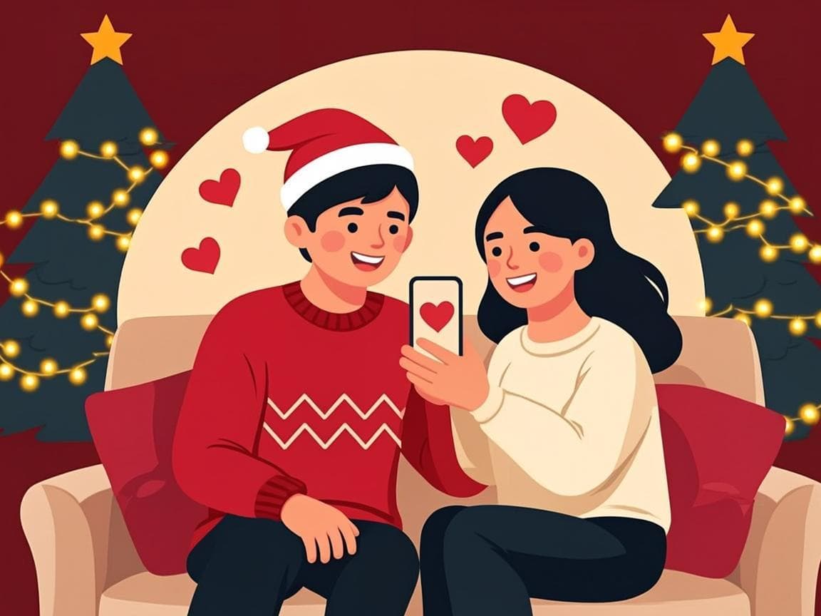 Pareja escaneando juntas el código QR de su NaviQRiño